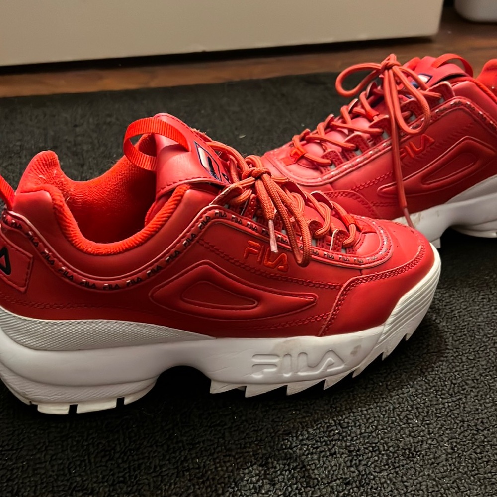 Womens Red Fila shoes